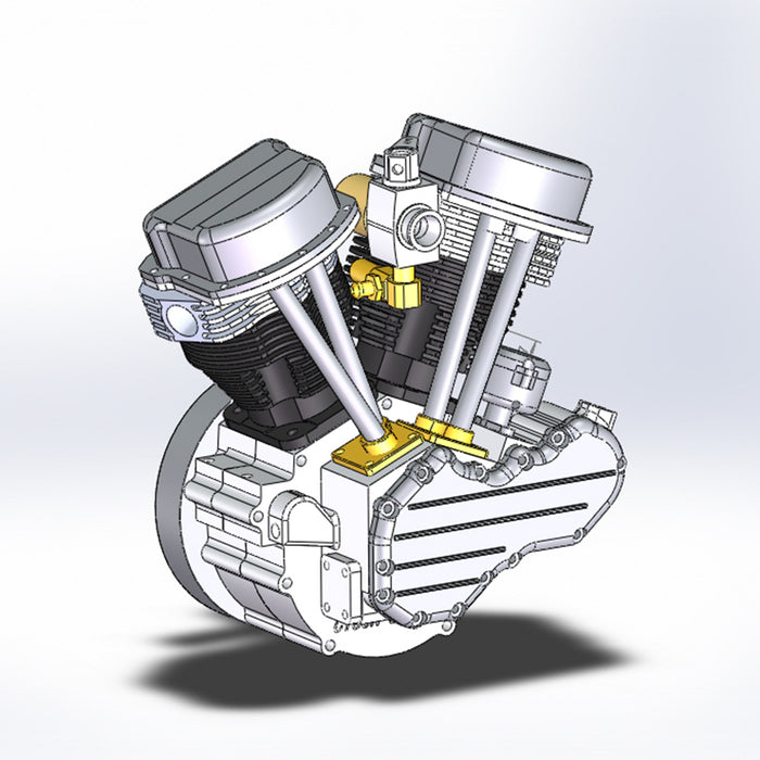 V-Twin V2 Engine 4-Stroke Miniature