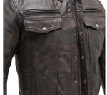 Load image into Gallery viewer, Brown Leather Jacket
