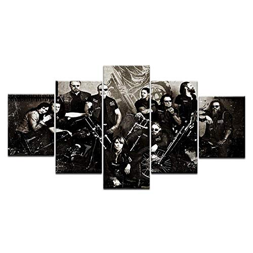 5 Panel Sons of Anarchy Wall Posters
