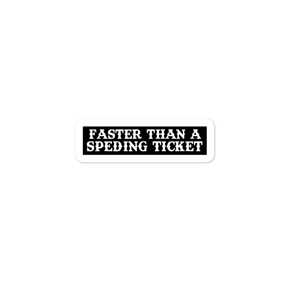 Faster than...