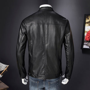 Mens Leather Faux Jacket