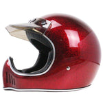 Load image into Gallery viewer, Red Gloss Vintage Full-Face Helmet

