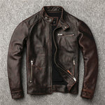 Load image into Gallery viewer, Vintage genuine leather Jacket

