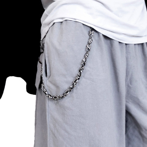 Vintage Metal Punk Skull Pants Chains Jeans Chain for Unisex Street  Shooting