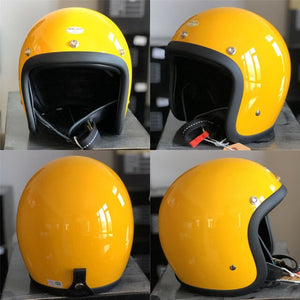 Yellow Open Face Helmet