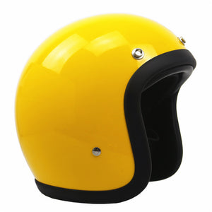 Yellow Open Face Helmet