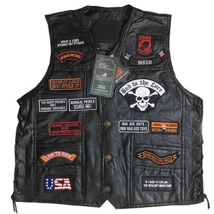 Genuine Leather Retro Vest